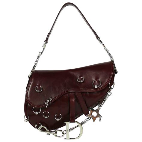 dior pierced saddle bag|christian dior saddle bag sale.